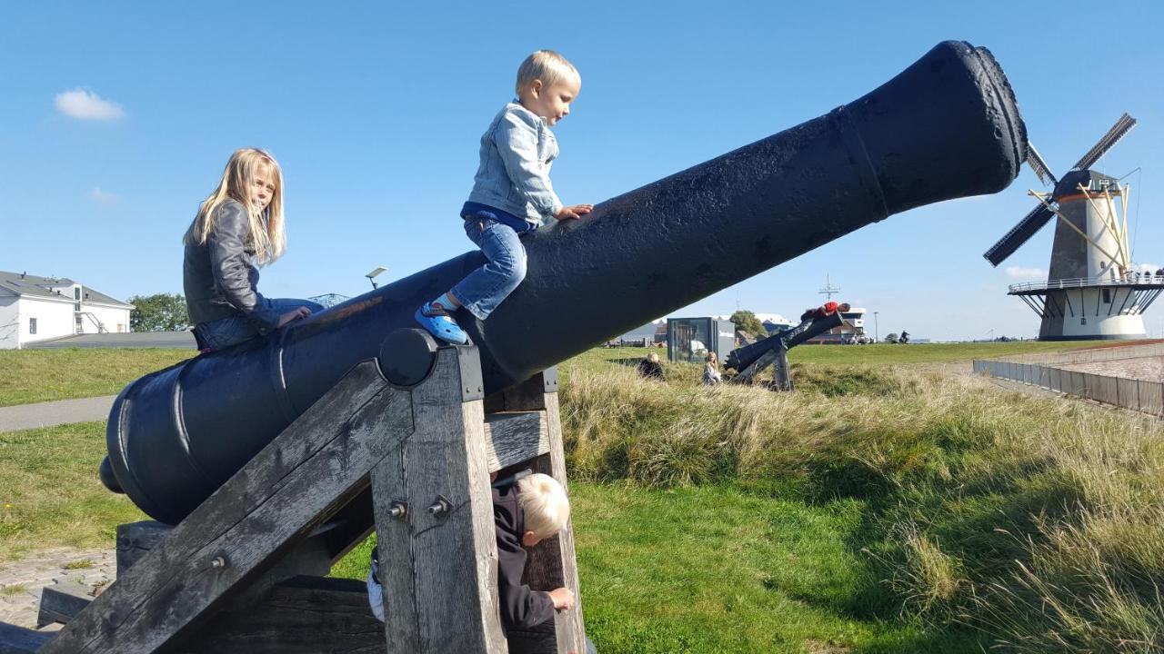 Rijksmonument Havenzicht, Met Zeezicht, Ligging Direct Aan Zee En Centrum Vlissingen Esterno foto