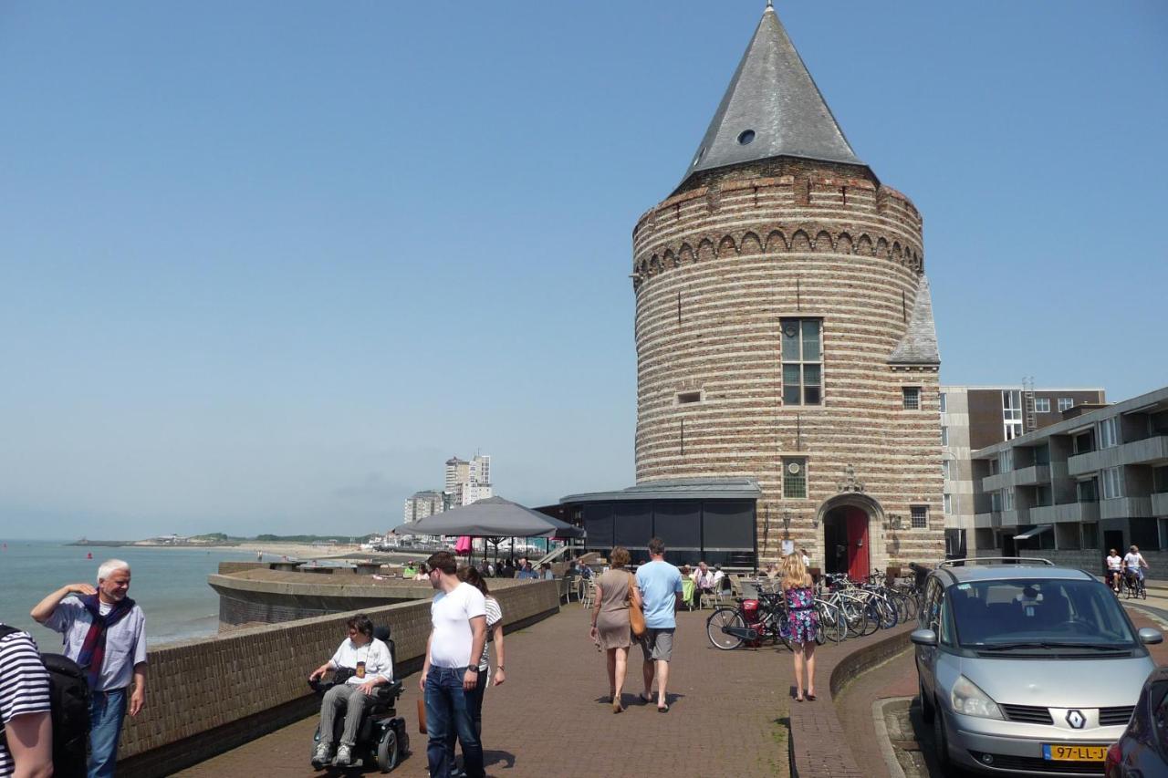 Rijksmonument Havenzicht, Met Zeezicht, Ligging Direct Aan Zee En Centrum Vlissingen Esterno foto
