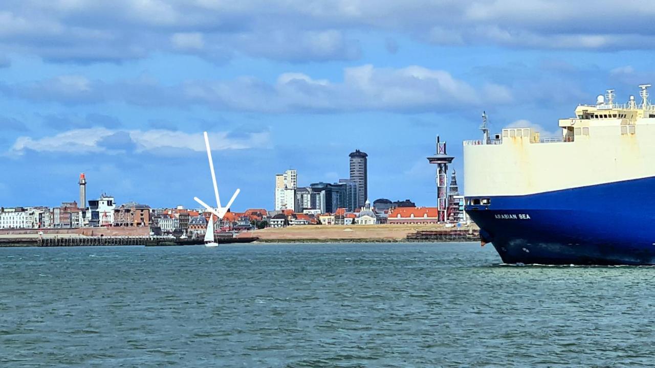 Rijksmonument Havenzicht, Met Zeezicht, Ligging Direct Aan Zee En Centrum Vlissingen Esterno foto