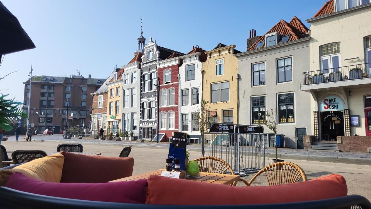 Rijksmonument Havenzicht, Met Zeezicht, Ligging Direct Aan Zee En Centrum Vlissingen Esterno foto