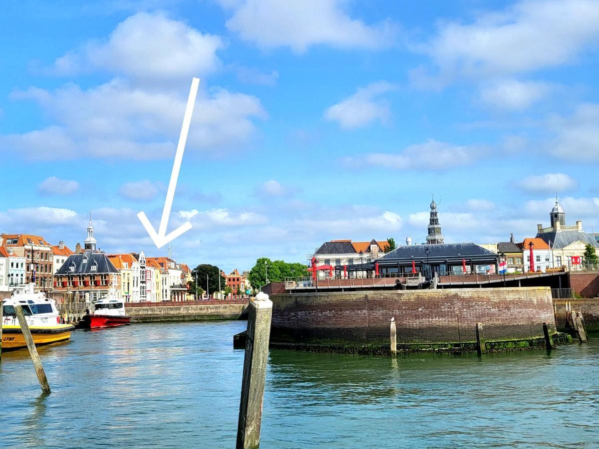 Rijksmonument Havenzicht, Met Zeezicht, Ligging Direct Aan Zee En Centrum Vlissingen Esterno foto