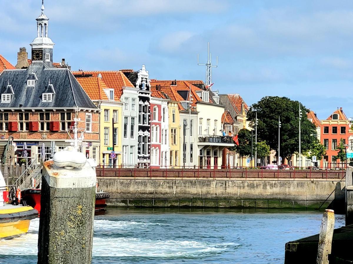 Rijksmonument Havenzicht, Met Zeezicht, Ligging Direct Aan Zee En Centrum Vlissingen Esterno foto